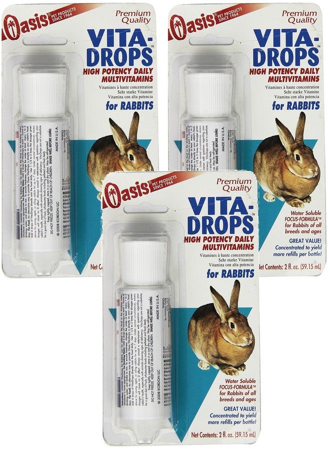 Oasis (3 Pack) Oasis Rabbit Vita Drops, 2-Ounce - Image 1